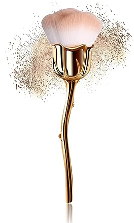 Staubpinsel für Nägel, Nagel Pinsel zur Reinigung, Rosen Nail Brush für Nailart, Multifunktional Make Up Pinsel, Puderpinsel Nägel für Nagelstudio oder Ausgangsgebrauch