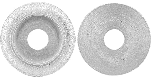 Muela Abrasiva de 7,3 Cm para Amoladoras Angulares, Herramienta Abrasiva de Diamante Soldado, Muela Abrasiva Cóncava Disco Abrasivo de Piedra Disco de Muela Abrasiva para Piedra (Muela abrasiva