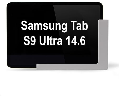 TabLines TWP031 Wandhalterung für Samsung Tab S9 Ultra 14.6, Silber