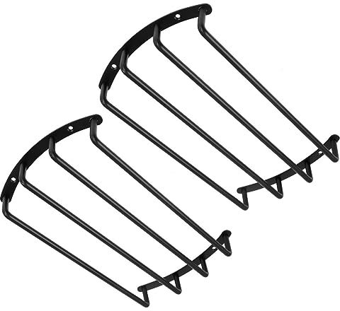 MACHSWON Lot de 2 grilles de protection en métal pour caisson de basses de voiture, 25,4 cm, noir