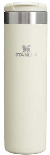 Stanley AeroLight Transit Bottle 20 oz Locking Drink Through Lid Leak Resistant Water Bottle or Coffee Travel Mug Lightweight Insulated Stainless Steel BPA-Free Cream