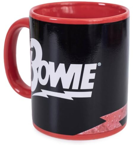 David Bowie - Mug thermoréactif BOLT (Taille unique) (Rouge)
