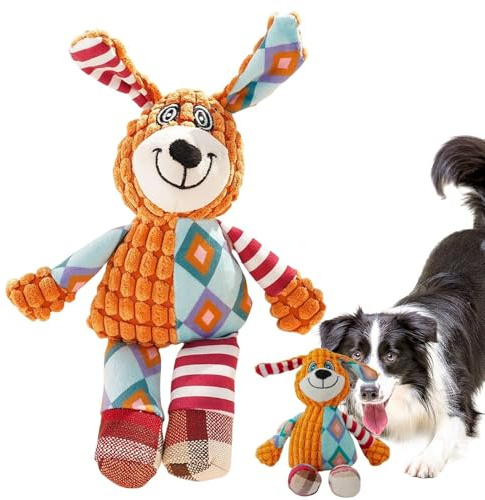 Plüsch-Quietsch-Spielzeug Für Hunde, Kauwiderstandsfähiges Beißspielzeug, Interaktives Welpenspielzeug, Plüschtier-Welpenspielzeug, Unzerstörbares Hundespielzeug, Hundeplüschspielzeug Für Aggressive