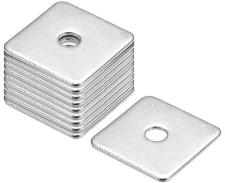 QUARKZMAN Rondella Quadrata, 15Pz M8x40x40x3mm Piastra Quadrata in Acciaio Inossidabile 304 Rondella Piana Spessore di Separazione Guarnizione per Ferramenta Fissaggio