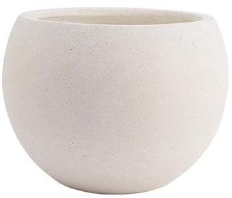 GLigeT ﻿Pot de Fleurs Pot de Plante Beige de Gros Calibre, jardinière Ronde en Argile de magnésium for décorer Le Balcon, Le Salon, la Cuisine, Le Jardin, Les jardinières sur Pied Cache-Pots