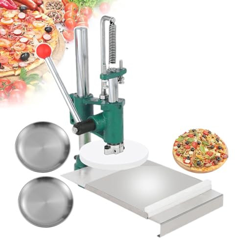 DDNGEJ 16 cm Pizzateigpresse, manuelle Brot- und Gebäckpresse für den Heimgebrauch, höhenverstellbare Pizzaformmaschine für Pasteten, Pizzakrusten und Pizzateig