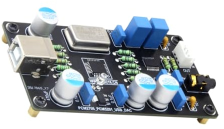 FANSHINUO Carte son USB Amplificateur de casque PCM2706C Décodage USB PCM5102A 32 bits pour amplificateur de puissance