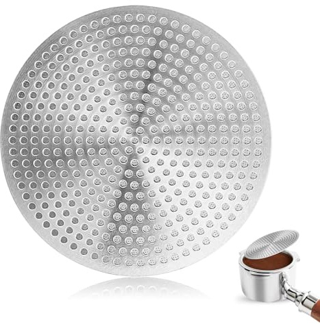 Yooyan IKAPE Puck Screen 58,5 mm, spessore 0,8 mm, filtro da caffè riutilizzabile, in porcellana, porta filtro per caffè, in acciaio inox 316, per baristi e amanti dell'espresso