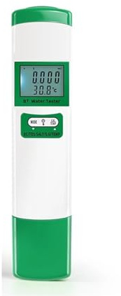 LLAWQSM Wassertester, Digitaler 5-in-1-Wasserqualitätstester, tragbar, Bluetooth, EC, TDS, Salt, SG, Temp-Detektor, APP-Steuerung, mehrsprachig, genauer Test