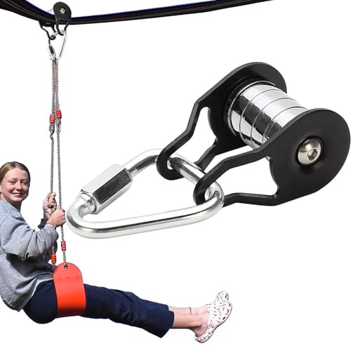 Seilrollen Mit Kugellagern, Umlenkrolle, Gleitrolle Aus Stahl, Robuste Und Tragfähige Rolle Mit 5 Rollen, Multifunktionales Trainingszubehör Für Zuhause, Park Und Garten