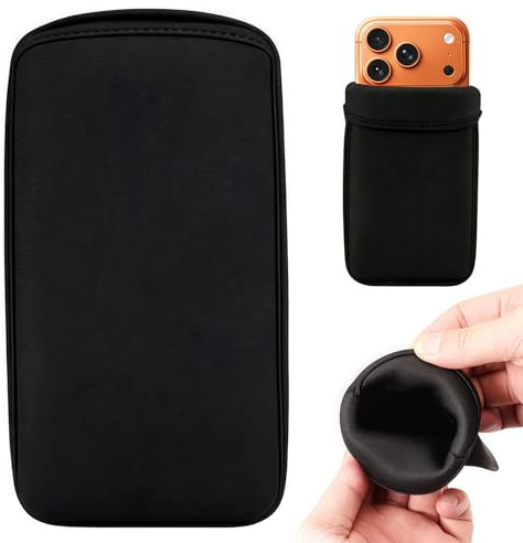 BIVYAX Funda Universal de Neopreno para iPhone 16, 15, 14, 13, 12 Pro MAX, Samsung S25, S24, S23, S21 Ultra, S20+, S22+, Note20 5G, Note20 Ultra, A70, A53 5G (10,6 x 19,8 cm)