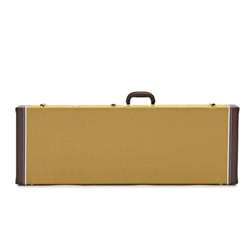 gear4music Custodia per Chitarra Elettrica, Tweed | Tre chiusure sicure di cui una a chiave, angoli rinforzati per la protezione, tasca interna per accessori