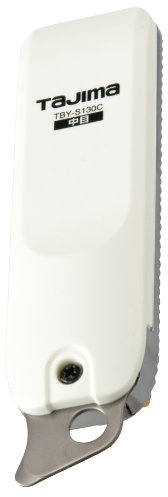 TAJIMA Escofina para paneles de yeso, plano mediano de 130 mm con lima de hoja Tetra multidireccional y extremo del conductor, TBY-S130C