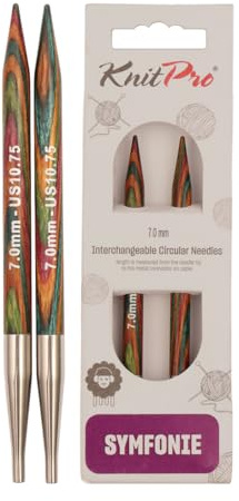 KnitPro Symfonie Austauschbare Nadelspitzen 5 (13cm) | 7mm