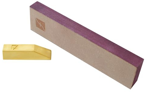 Flexcut Wood Carving Tools | 8 x 2 Leather Knife Strop with 1 Ounce Bar of Flexcut Gold Polishing Compound for Polishing and Buffing | PW14 | Made in the U.S.A.