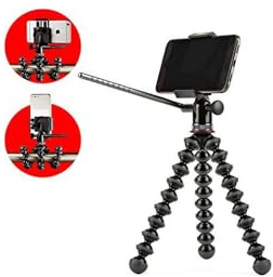 Joby JB01501-BWW GripTight PRO + GP Videostativ Videokopf (mit Schwenk-/Neigefunktion + GorillaPod Flexi-Stativ für Alle Smartphones mit oder ohne Hülle)
