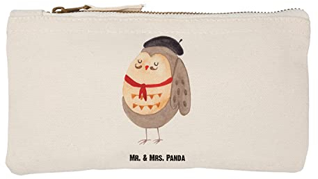 Mr. & Mrs. Panda Beauty case Eule Frankreich Größe S Klein - Geschenk, Mäppchen, kosmetiktäschchen, Kulturbeutel, Kosmetiktasche, Etui, La Vie Est Belle, Französisch, Stolz
