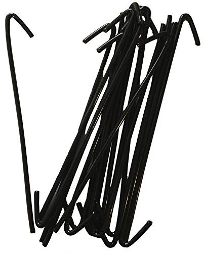 Drahtbinder, 21,6 cm, auch bekannt als Kettenglied, Zaunhakenbinder, Bindedrähte (schwarz in Farbe) (100 Stück)
