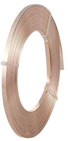 PandaHall 10 Meter 5 mm breiter flacher Aluminiumdraht, Metall, künstlerischer Draht, Schmuckdraht, Basteldraht für Modellierung, Gartenarbeit, Geschenkverpackung, Schmuckhandwerk, Navajo, weiß