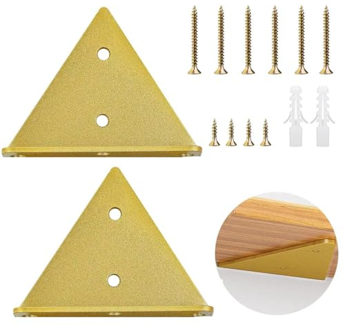 2 Stücke Schwebende Regalhalterungen, Winkel für Regal, Regalträger, Regalhalterung, Regalträger Winkel, mit Schrauben, für Bücherregale, Küchenregale, Badezimmerregale, Ausstellungsregale