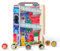Melissa & Doug GO Tots Wooden House Tumble – 7-Piece Rolling & Stacking Playset with 6 Double-Sided Wooden Discs – Developmental Toy for Babies Age 12 Months Plus - FSC Certified