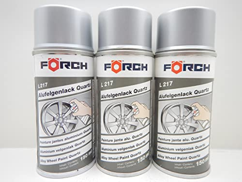 FELGENLACK LACK FELGE ALUFELGEN QUARTZ SILBER LACKSPRAY SPRAY FARBE 150ML (3)