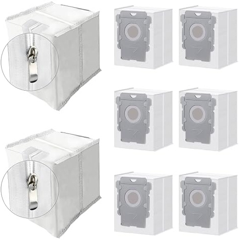 ApexOne 8 Pack Reusable Vacuum Bags for iRobot Roomba i7, i7+, i8, i8+, i3, i3+, i4, i4+, i5, i5+ i6, i6+, j5, j5+, j6, j6+, j7, j7+, j8, j8+, s9, s9+, j9, j9+ Auto-empty Dirt Disposal Cleaners