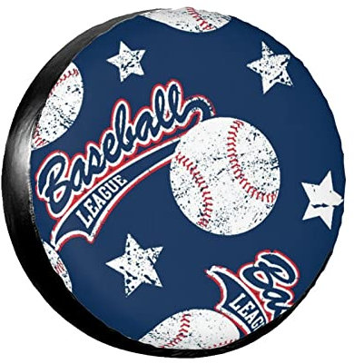 456 Reifenabdeckungen Baseballstar Wasserdicht Reifentaschen Premium Reifenschutzhülle Für SUV Fahrzeuge Auto 17inch
