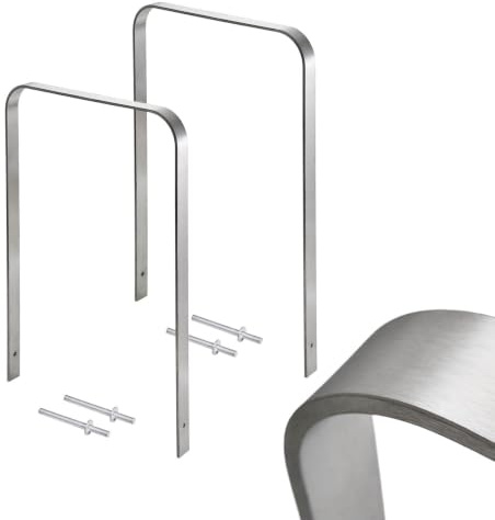TRUTZHOLM 2x Fahrradanlehnbügel Fahrradständer Edelstahl 117x80 cm | Anlehnständer, zum Einbetonieren