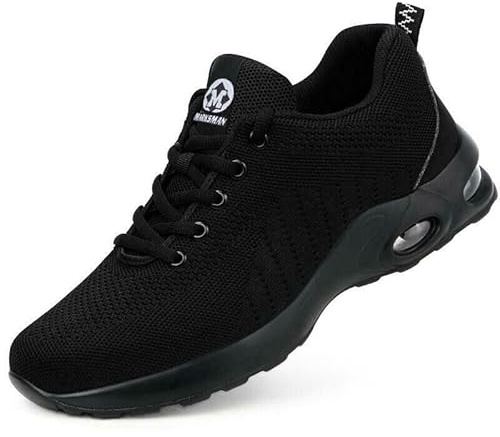 Safety Trainers Steel Toe Cap Work Mens Womens Boot Shoes Lightweight Boots Non Slip Shock Absorbing (DTS1003, UK_Footwear_Size_System, Adult, Men, Numeric, Medium, Numeric_9)
