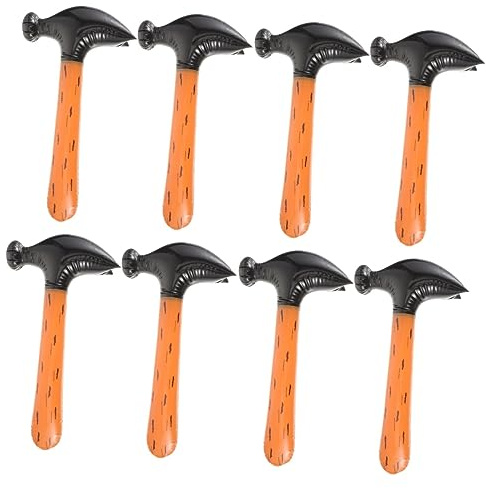 Bunt Aufblasbarer Hammer Spielzeug PVC Spielzeug Für Kindergeburtstag Partydekoration Pool Und Badewanne FüR Poolpartys Geburtstagsgeschenke Und SchulaktivitäTen, 2 Stück, 56X27cm