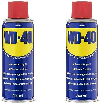 WD-40 Prodotto Multifunzione Lubrificante Spray, 200 ml (Confezione da 2)