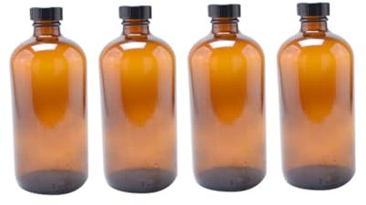 PRETYZOOM 4 Piezas Botella De Vidrio Marrón Sellada Para Miel Botella De Vidrio Para Cocina Hogar Con Tapa Ecológica Mermelada Para Almacenar