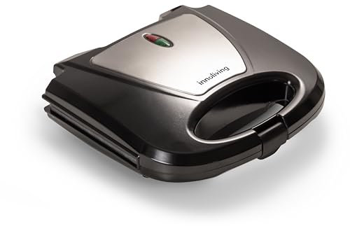 Innoliving Tostiera INN-874, 750W con Piastra Antiaderente, Design Compatto e Elegante, Indicatore Luminoso, Termoisolato, Ideale per Toast, Panini e Snack, Facile da Pulire, Pratico per Ogni Cucina