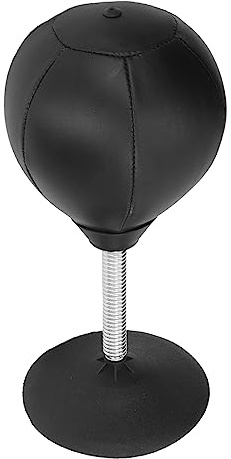 Nurnesy Desktop-Boxsack für Büro, Stehend, Vertikaler Stress, Punchingball für Tumbler, Entlüftungsball, Dekompression für Schwarz, für Heimbüro für Geschwindigkeit, Desktop-Belüftung,