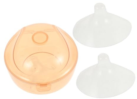 ERINGOGO 2 Stück Stillhütchen Aus Weichem Material Für Neugeborene Transparente Stillbecher Weich Und Bequem Atmungsaktiv Halbrundes Design Unsichtbar Unter Kleidung Zum Schutz Während Des