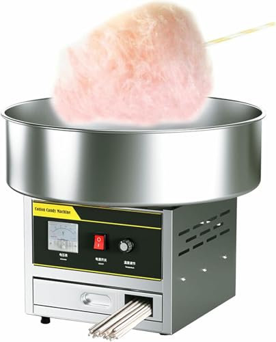 VYUJHNBG Commercial Cotton Candy Machine, Professional Cotton Candy Maker, Electric Candy Floss Maker for Birthday Party