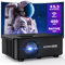 SCREENMAX Beamer,Heimkino Beamer Upgraded WiFi 6 und Bluetooth 5.3,1080P Unterstützt Outdoor Projektor mit 50% Zoom, kompatibel mit HDMI/AV/Laptop/iPhone