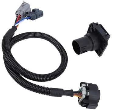 Haofy Kit Cablaggio per Rimorchio a 7 Pin per Carichi Pesanti per F-550 Super Duty 2017-2025, Connettore Sostitutivo con Supporto Spina, Compatibile con F-450