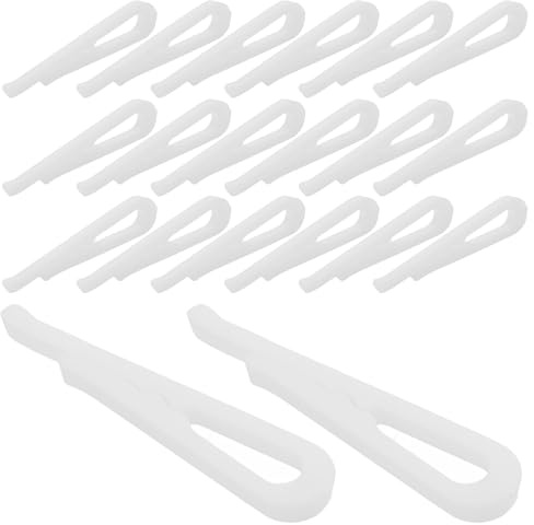 Ipetboom Lot de 100 Pinces à Linge en Plastique Blanc 375 MM Dents Clips de Fixation pour Chemises Vêtements Homme et Femme Accessoires de Pliage Pratiques et Réutilisables pour Usage
