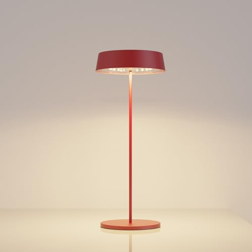 Palmina 901 Lampada da Tavolo Senza Fili di Design, Ricaricabile USB-C con Batteria Aggiornata 2026, jour senza fili 4400mah,Dimmerabile Touch, IP54, Lampada LED per Interni ed Esterni