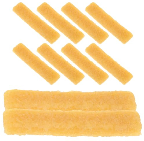Operitacx Rubber Glue Sneaker Cleaning Eraser Gentle on Delicate Fabrics 10pcs High Efficiency Stain Remover Portable Yellow Block for Suede and Bags for Sports and Casual Shoes