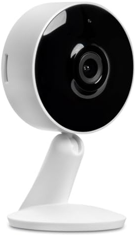 Isiwi Tini 4MP intern Wi-Fi-kamera, övervakningskamera med rörelsedetektering, tvåvägsljud, nattsyn, app, moln, kompatibel med Alexa och Google Home, ISW-BFIT4M