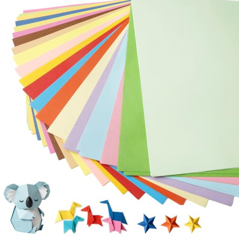 200 Blatt Tonkarton 20 Farben Bastelkarton A4 80 g/m² Bastelpapier Pastell | Farbkarton zum Basteln Buntpapier Tonpapier für DIY Handwerk Projekte Origami Malen