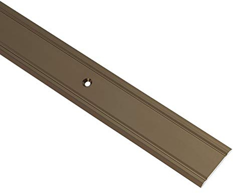 Gedotec Übergangsprofil Aluminium Übergangsschiene gelocht Bodenprofil zum Schrauben - SUPER-FLACH | Breite 30 mm | Alu Bronze eloxiert | 100 cm | 1 Stück - Ausgleichsprofil für Vinyl - Laminat UVM.