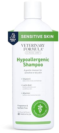 SynergyLabs Veterinary Formula Clinical Care Hypoallergenic Shampoo for Dogs and Cats; 16 fl. oz.
