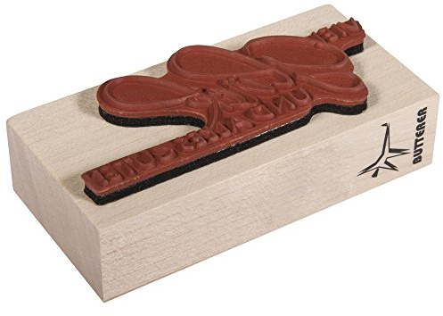 Rayher 28480000 H.- Stempel Viel Glück und Alles Gute, 4x8cm, Art.16181