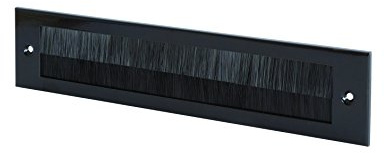 STORMGUARD 06SR0170000BL Metal Letter Box Brush Cover Black, External Size 338mmx78mm Internal Aperture 279mm x 45mm