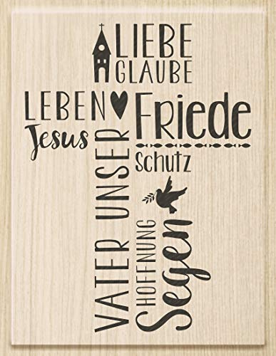 Knorr Prandell 211801112 Knorr prandell 211801112 Stempel aus Holz (Kommunion & Konfirmation) Motivgröße 6,3 x 8,5 cm , Motiv: Vater unser
