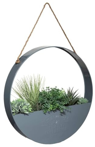 Atmosphera 4 Artificial House Plant Hanging Metal Pot H6-3 cm